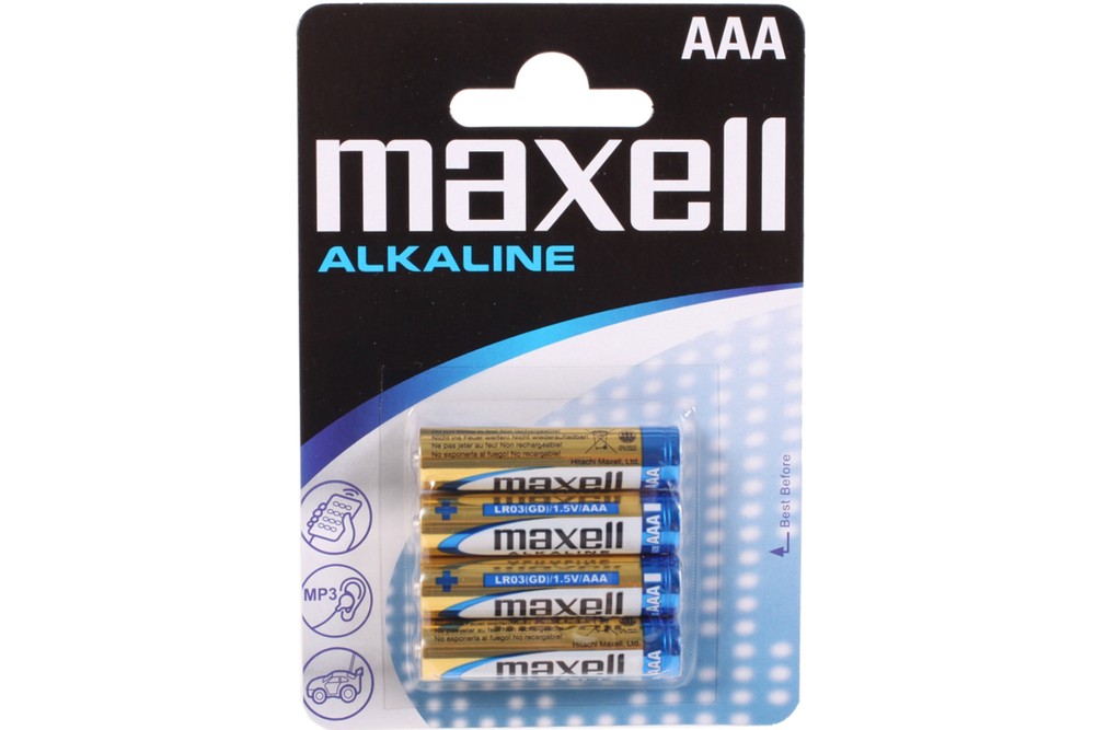 Baterie alkaliczne AAA LR03 1,5 V MAXELL 4 szt.