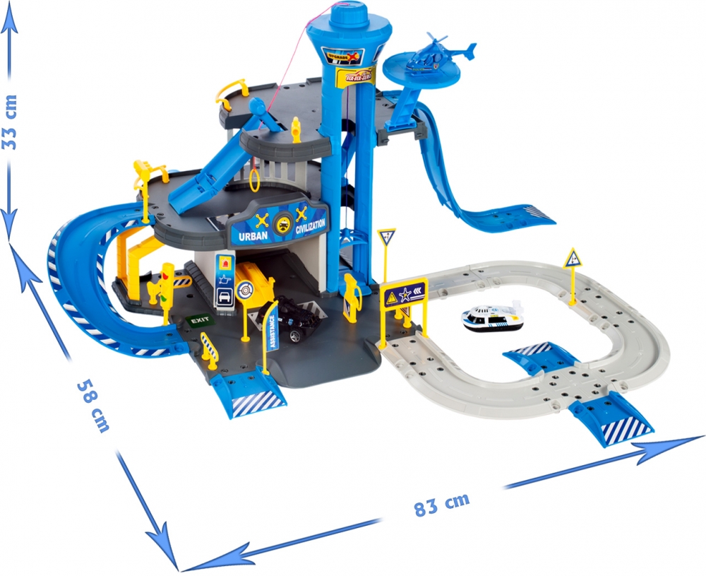 Parking Policyjny z Helikopterem