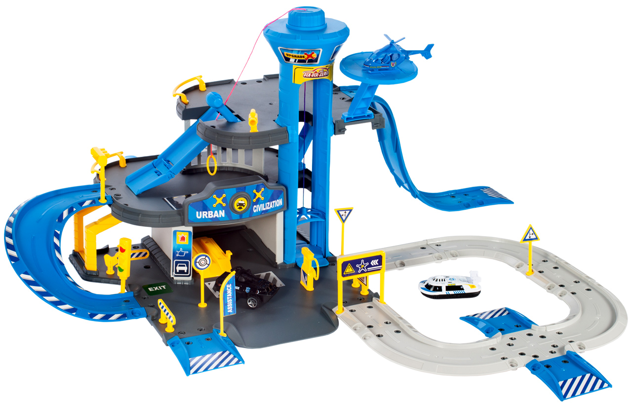 Parking Policyjny z Helikopterem