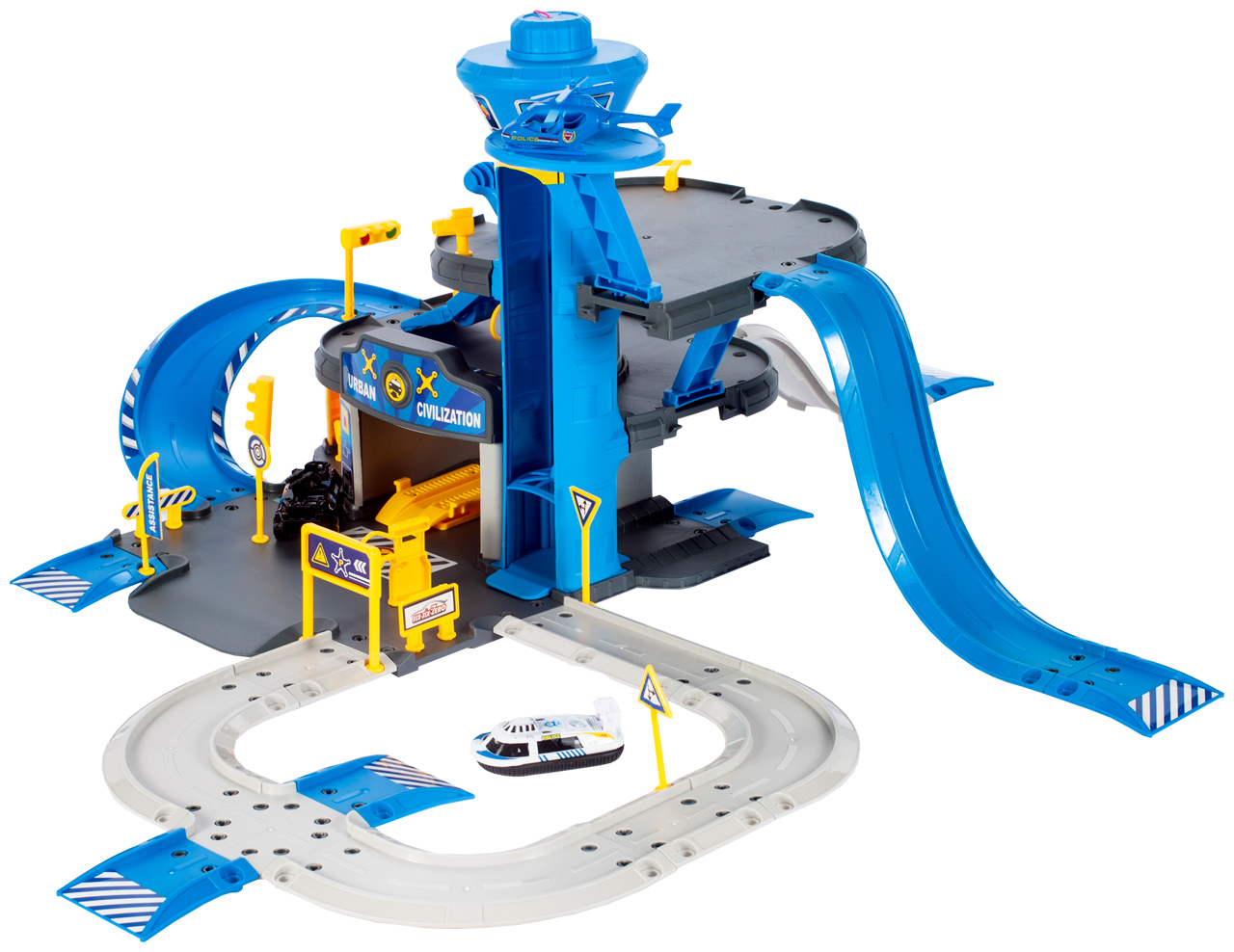 Parking Policyjny z Helikopterem