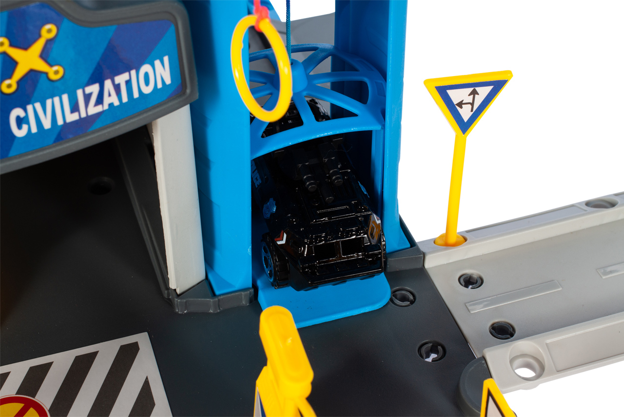 Parking Policyjny z Helikopterem