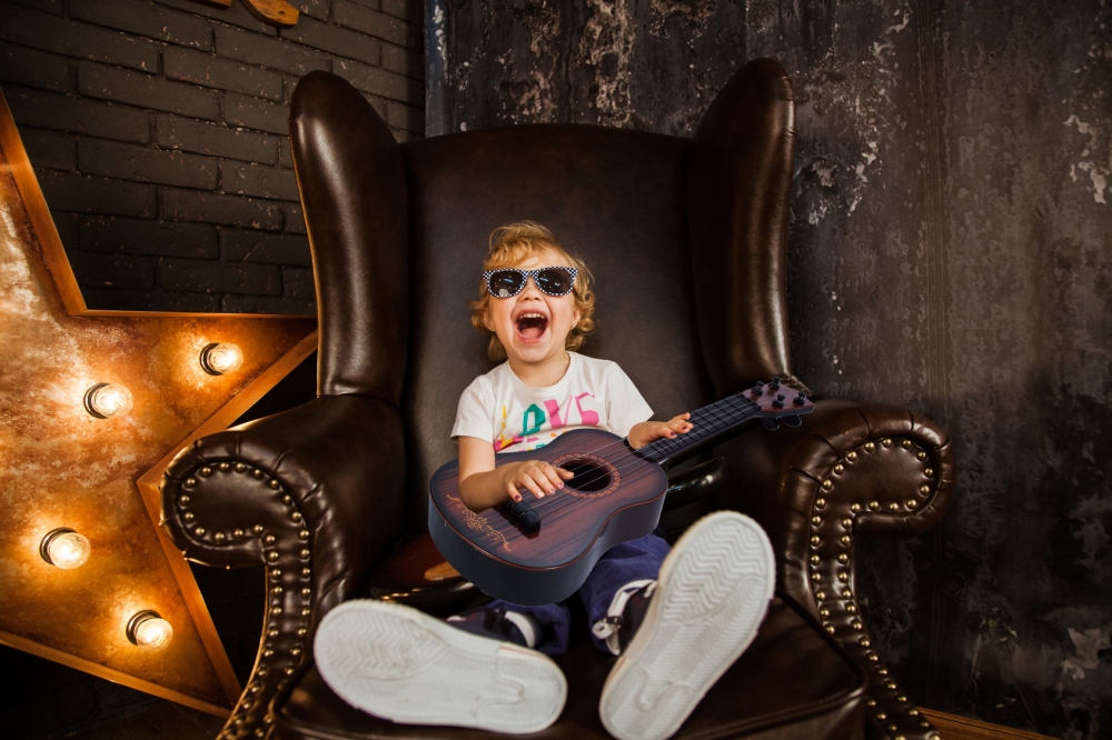 Gitara dla dzieci plastikowa 45 cm