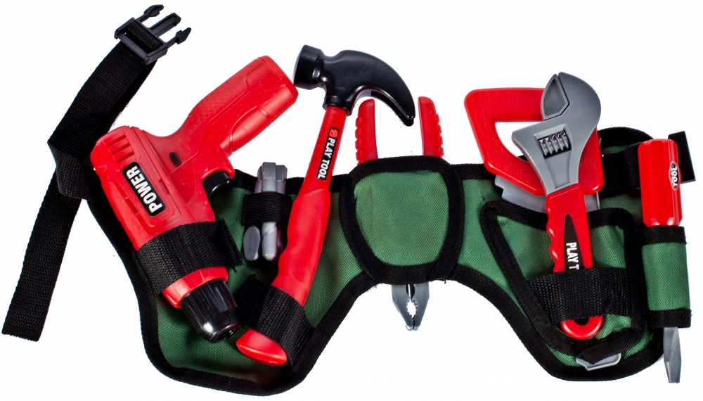 Zestaw narzędzi Pas z narzędziami + Wkrętarka