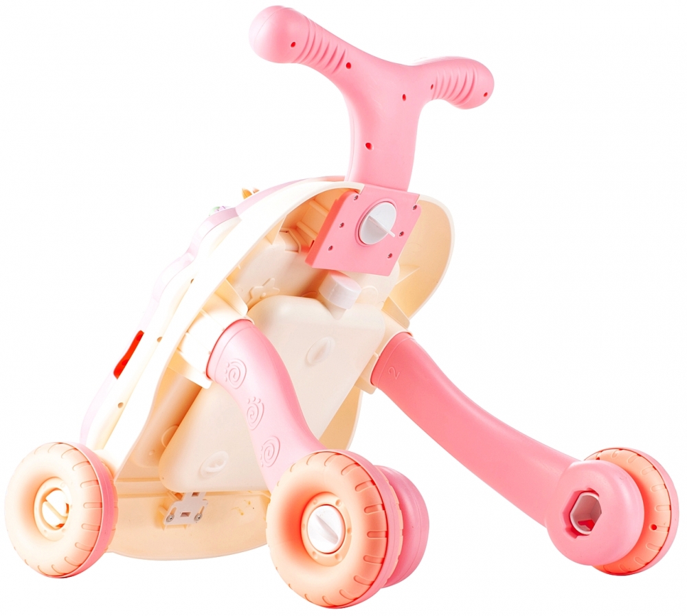 Chodzik Pchacz Stolik Edukcyjny Panel Pianinko 5w1 Różowy