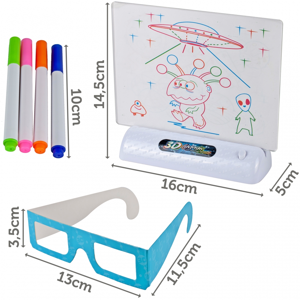 Magiczna Tablica Do Rysowania 3D XXL Kosmos