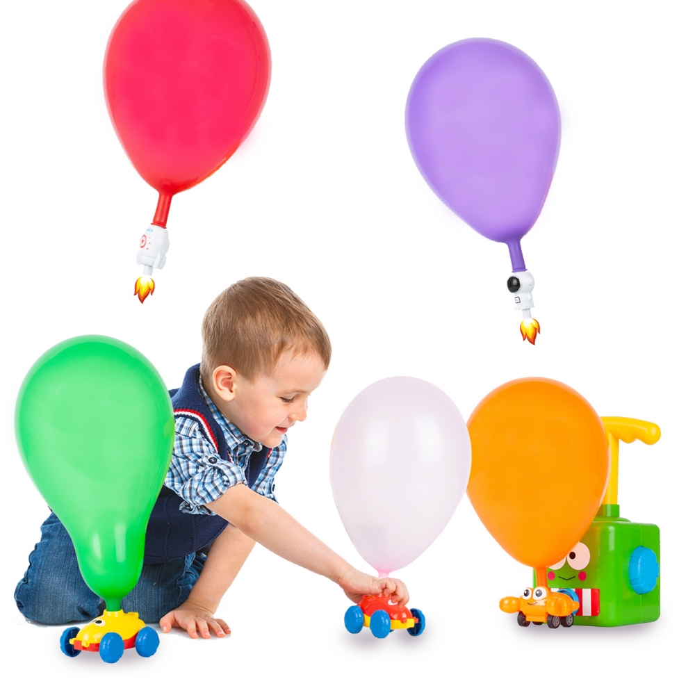 Wyrzutnia Balonowa AERODYNAMICZNY SAMOCHÓD +Pompka Żaba
