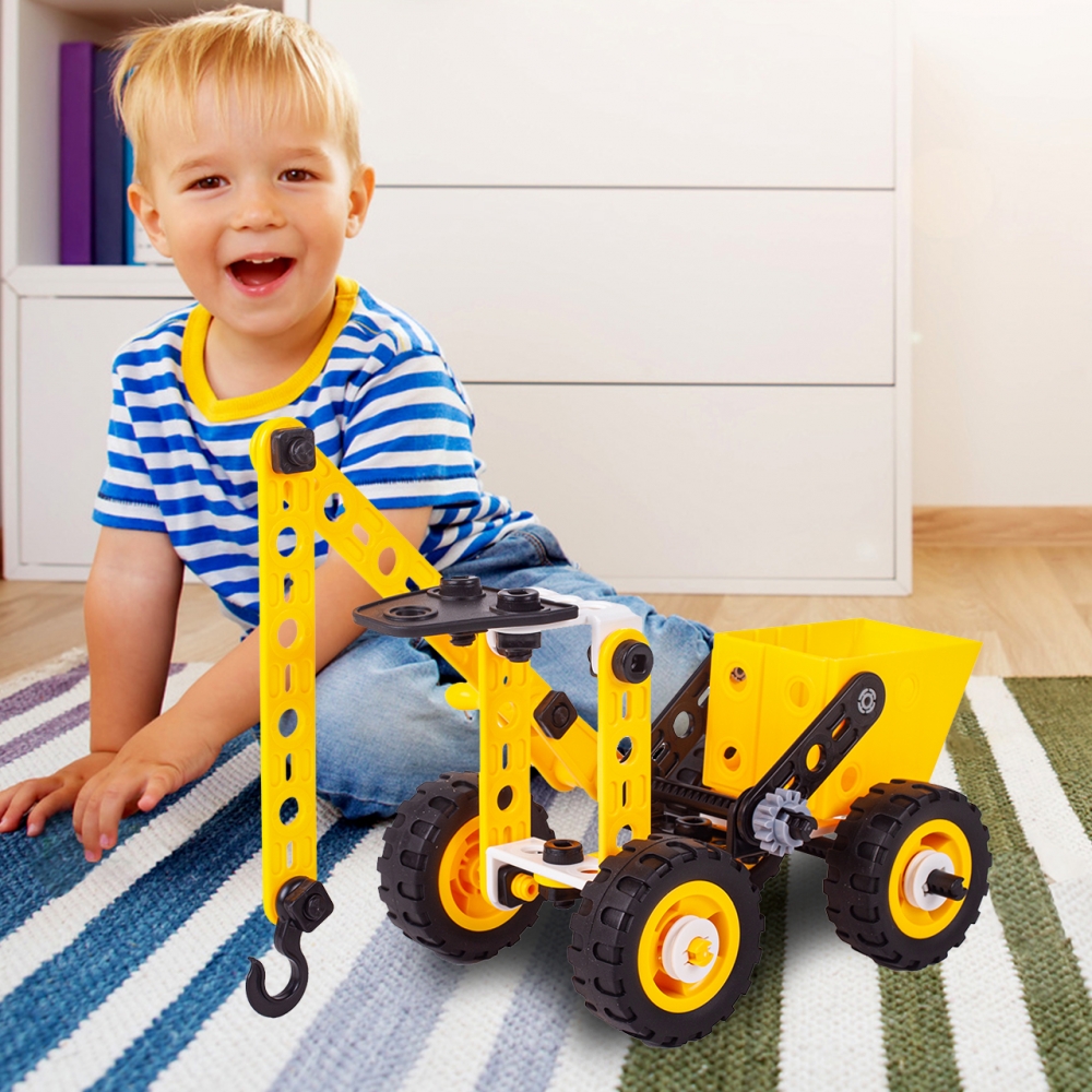 Klocki KONSTRUKCYJNE Pojazdy Mega Konstruktor 8w1 100 elementów