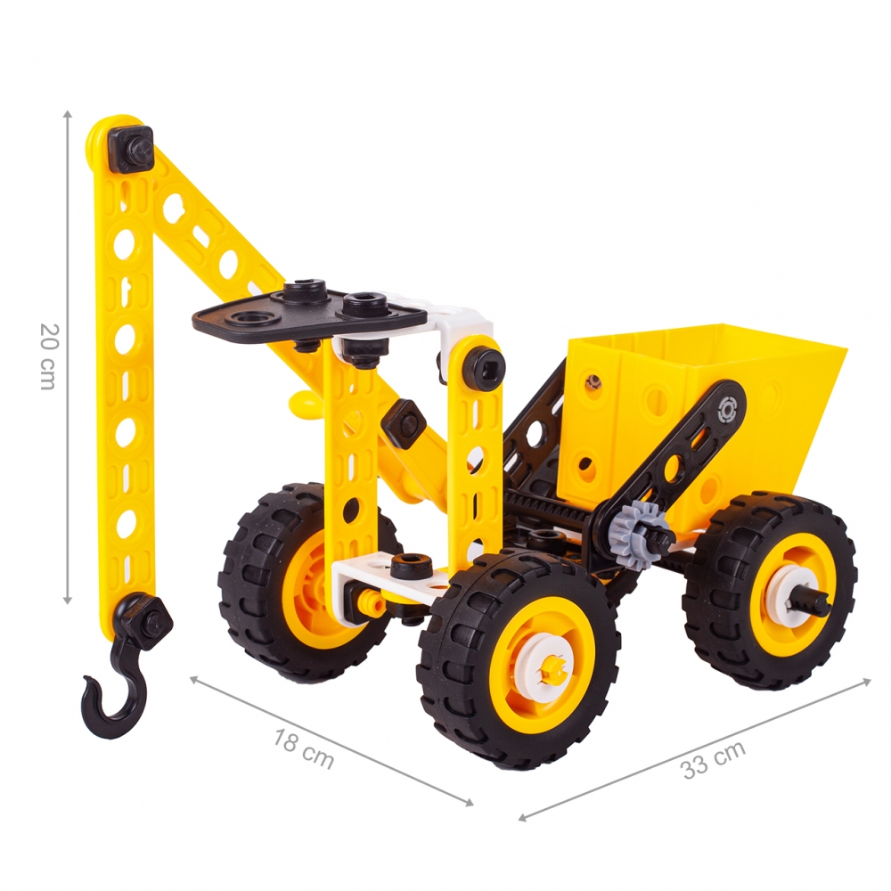 Klocki KONSTRUKCYJNE Pojazdy Mega Konstruktor 8w1 100 elementów