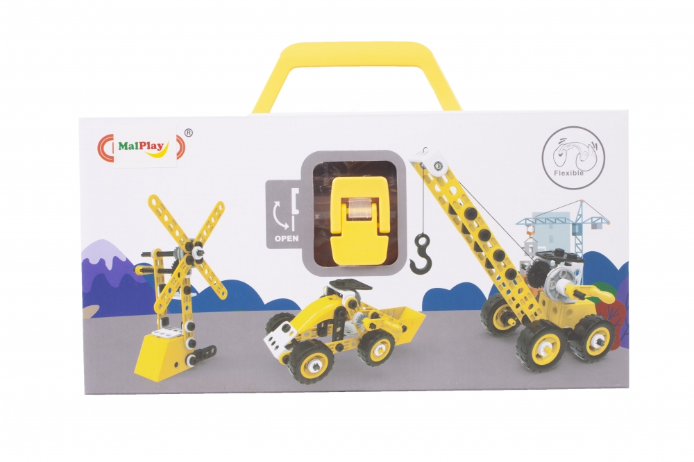 Klocki KONSTRUKCYJNE Pojazdy Mega Konstruktor 8w1 100 elementów