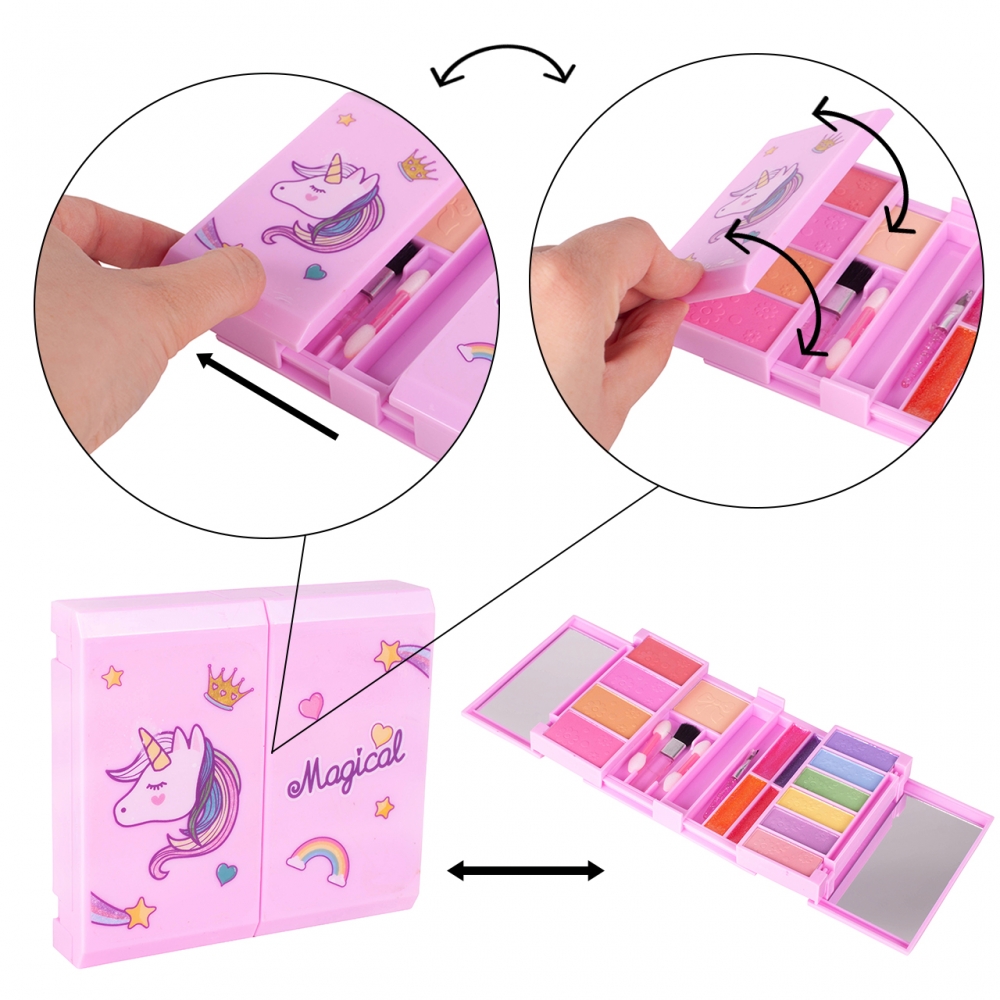 Zestaw Do Malowania Makijażu i Paznokci Dla Dziewczynek Unicorn