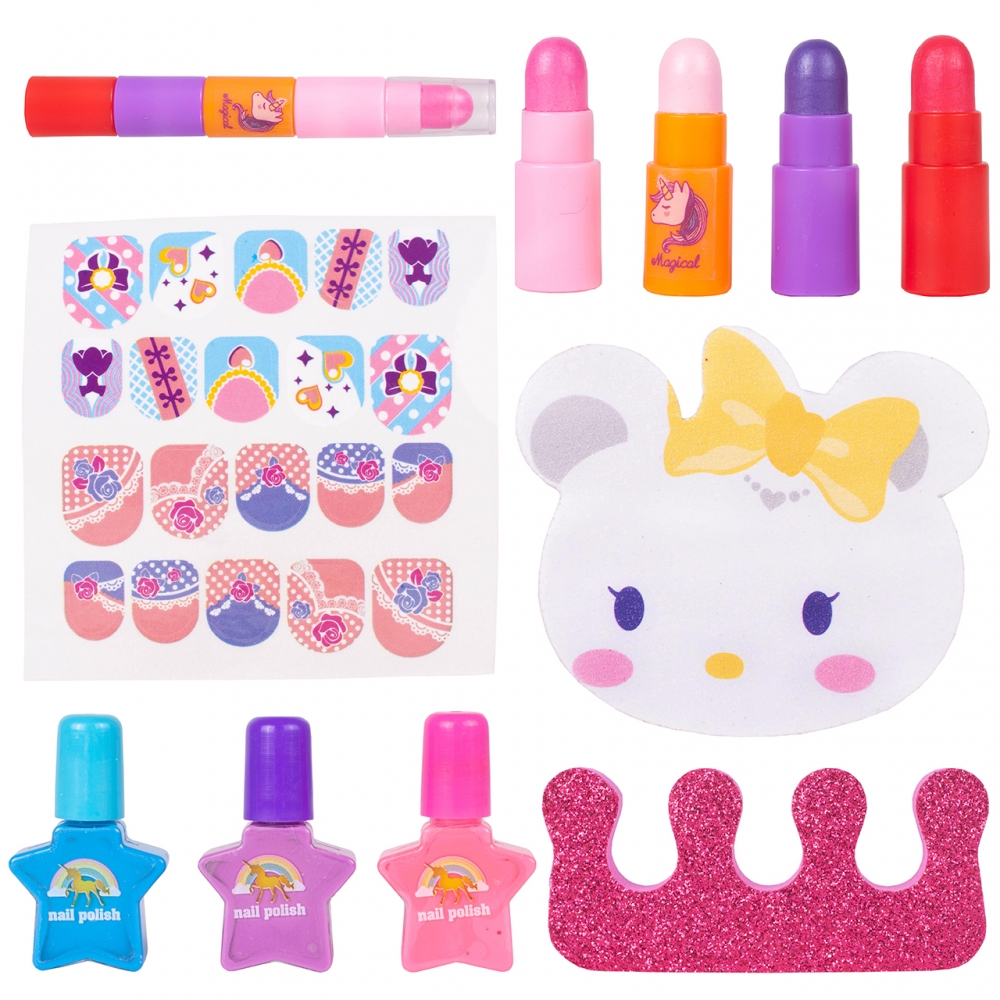 Zestaw Do Malowania Makijażu i Paznokci Dla Dziewczynek Unicorn