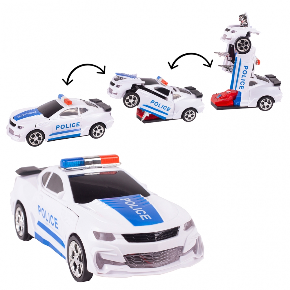 Transformers Auto Samochód Policja Robot
