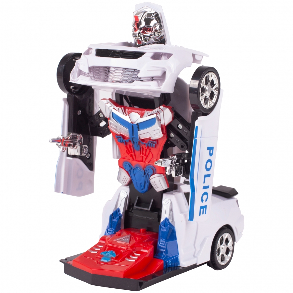 Transformers Auto Samochód Policja Robot
