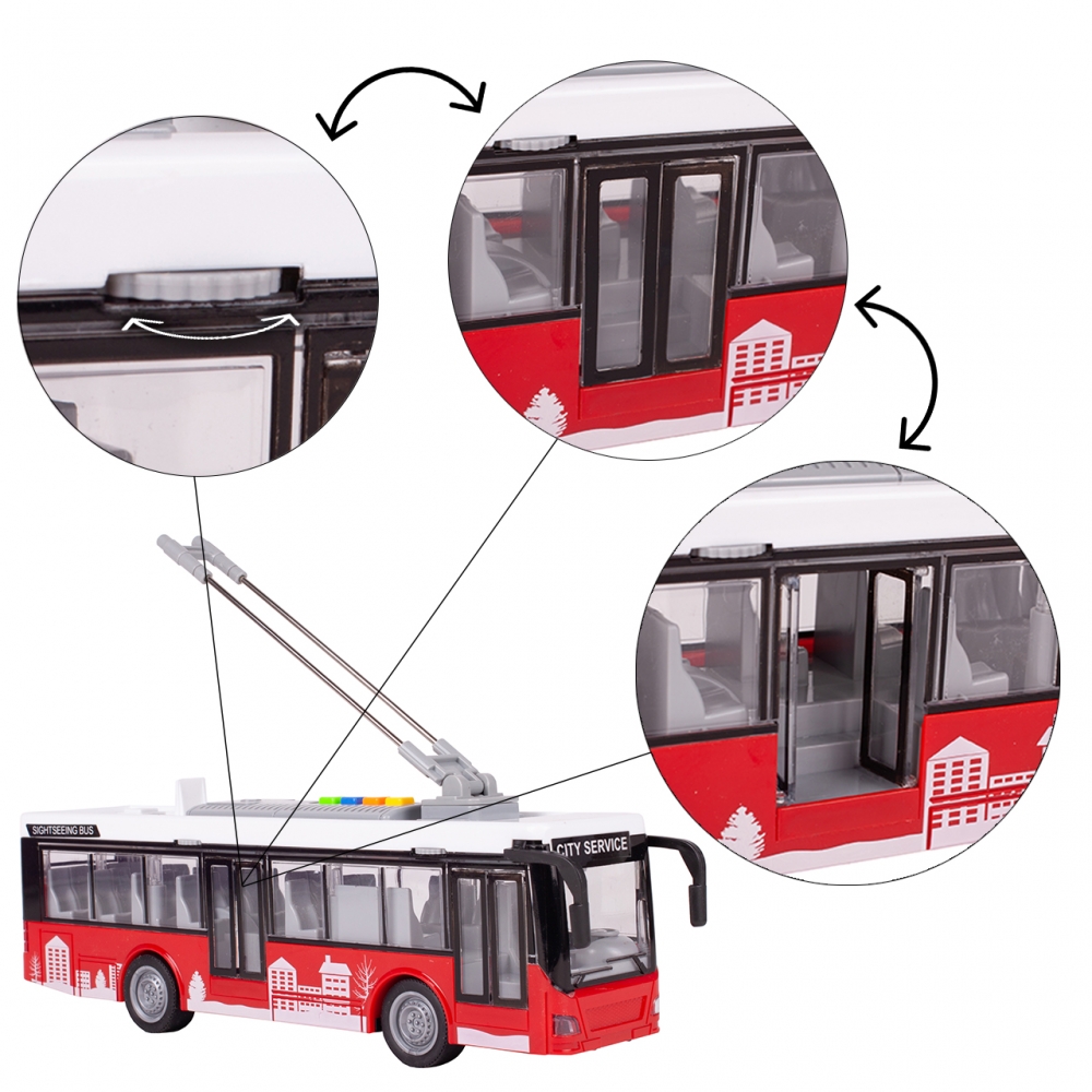 Kup Autobus Trolejbus Światło i Dźwięk Otwierane Drzwi na arena.pl i ...