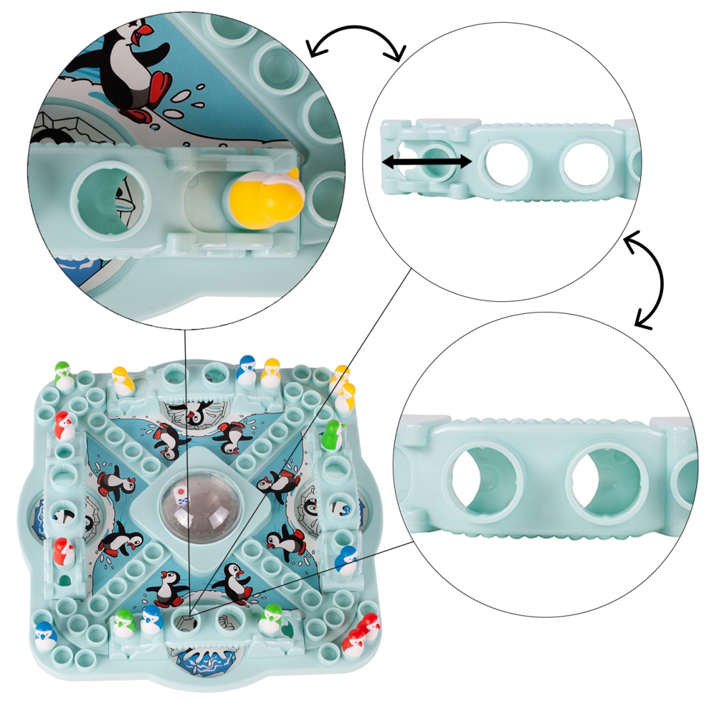 Gra Planszowa Chińczyk Wyścig Pingwinów