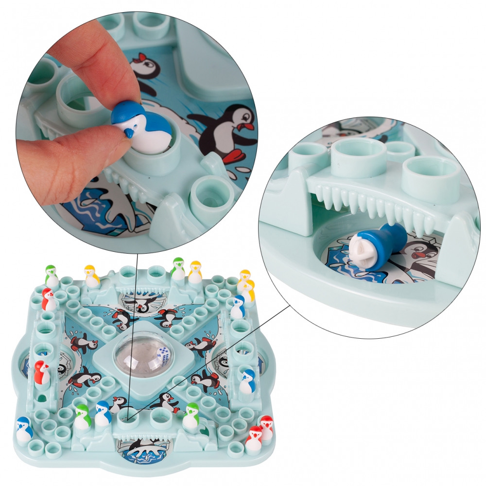 Gra Planszowa Chińczyk Wyścig Pingwinów