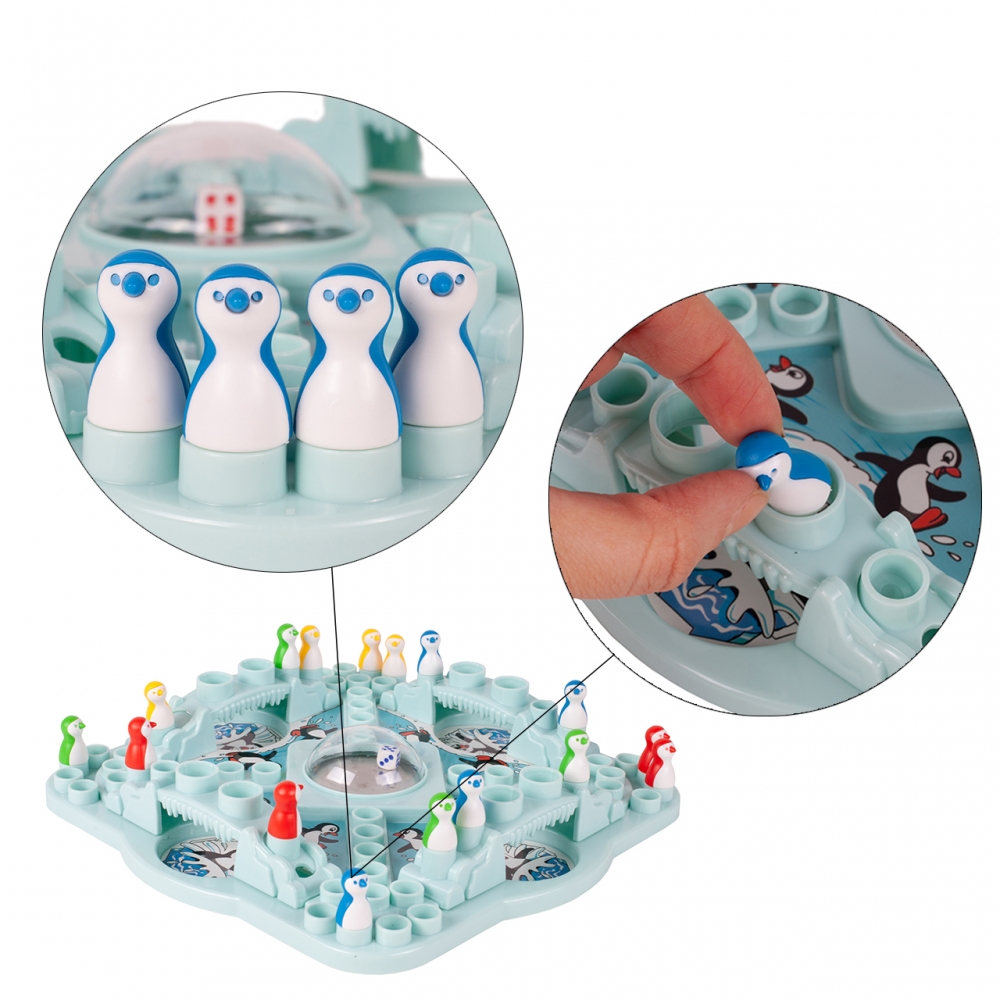 Gra Planszowa Chińczyk Wyścig Pingwinów