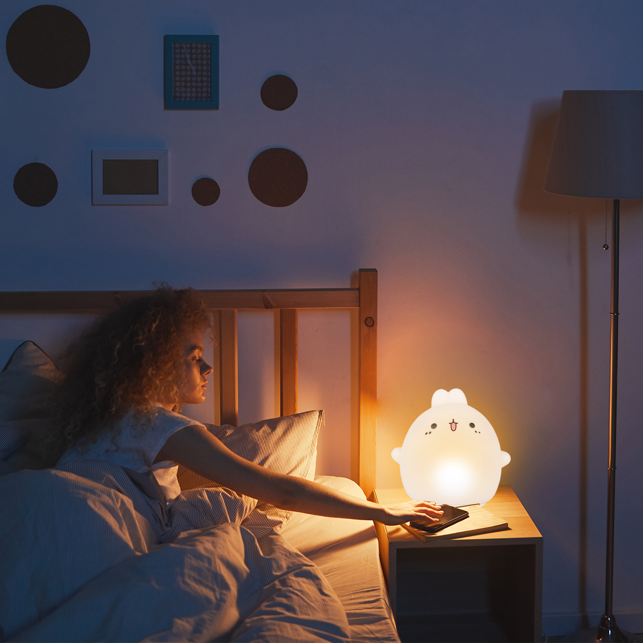 Lampka Nocna LED dla Dzieci Króliczek RGB + Pilot