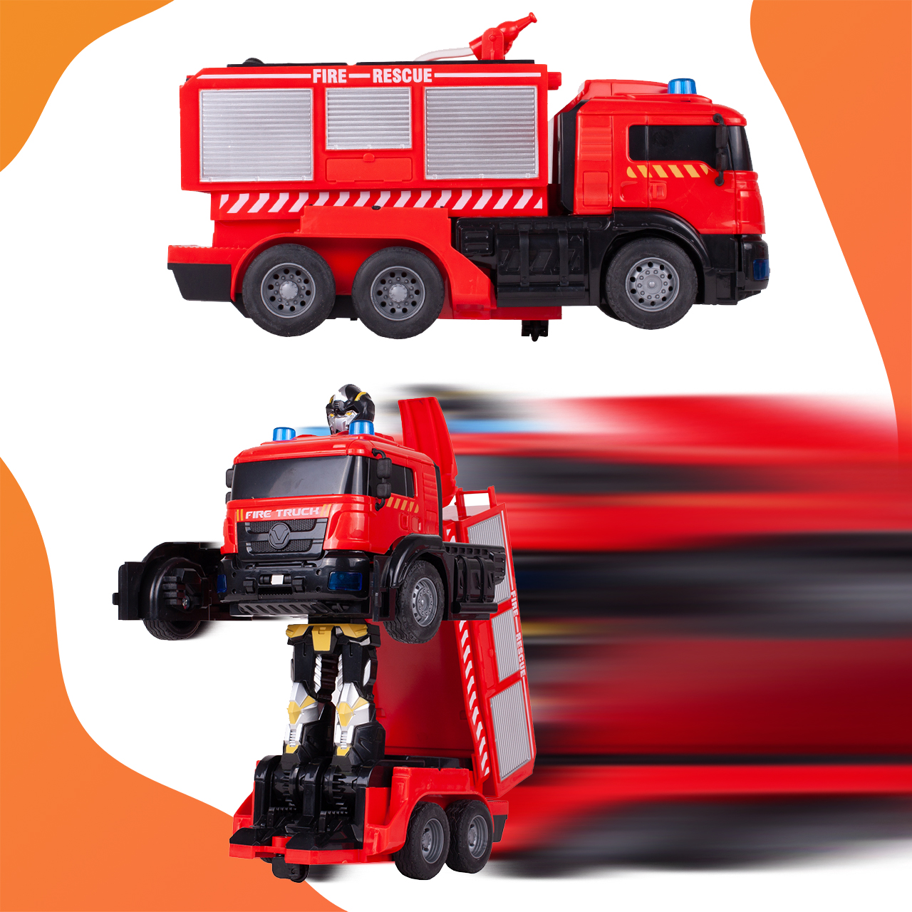 Robot Transformujący Straż Pożarna Na Pilota Auto