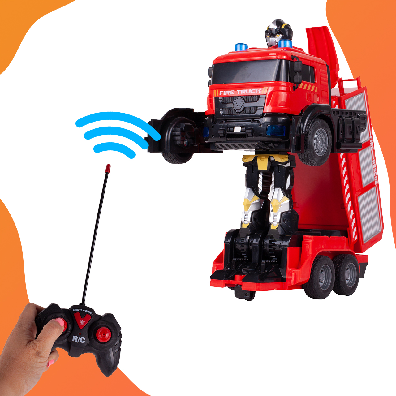 Robot Transformujący Straż Pożarna Na Pilota Auto