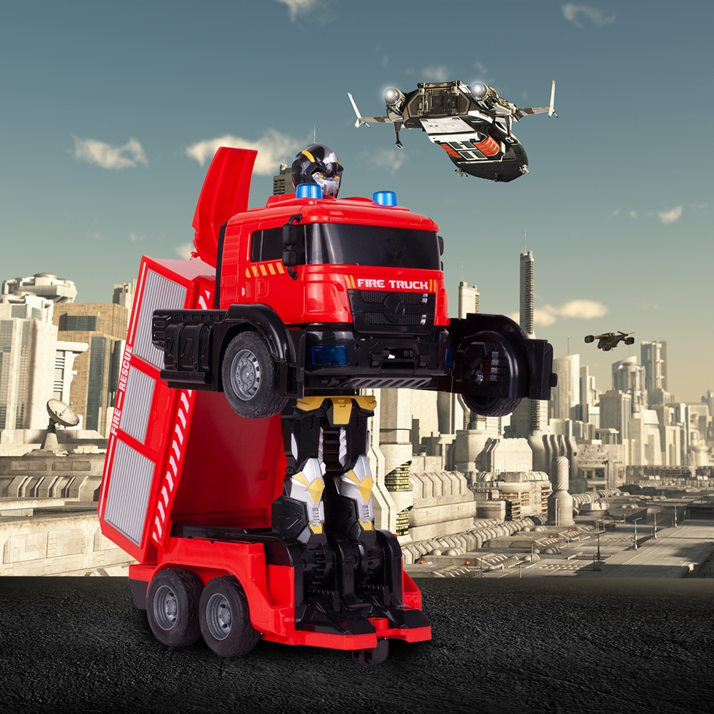 Robot Transformujący Straż Pożarna Na Pilota Auto