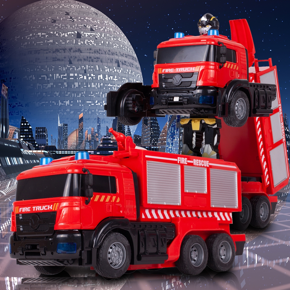 Robot Transformujący Straż Pożarna Na Pilota Auto