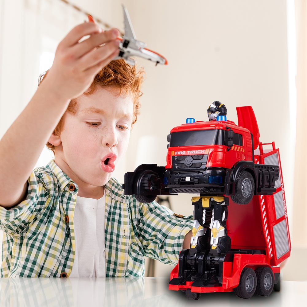 Robot Transformujący Straż Pożarna Na Pilota Auto