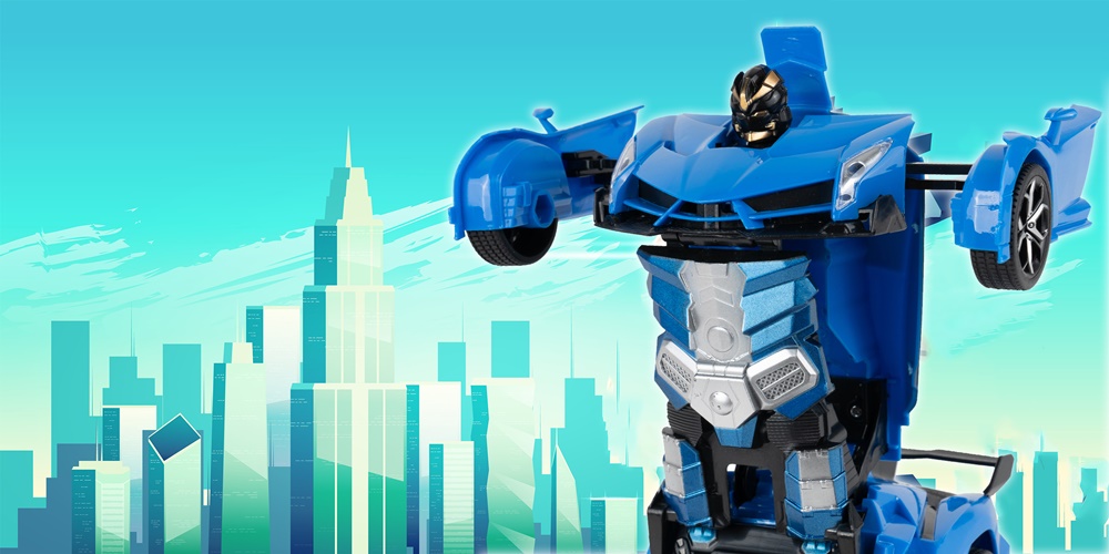 Robot Transformer Mech Team 2w1 Sportowy Samochód