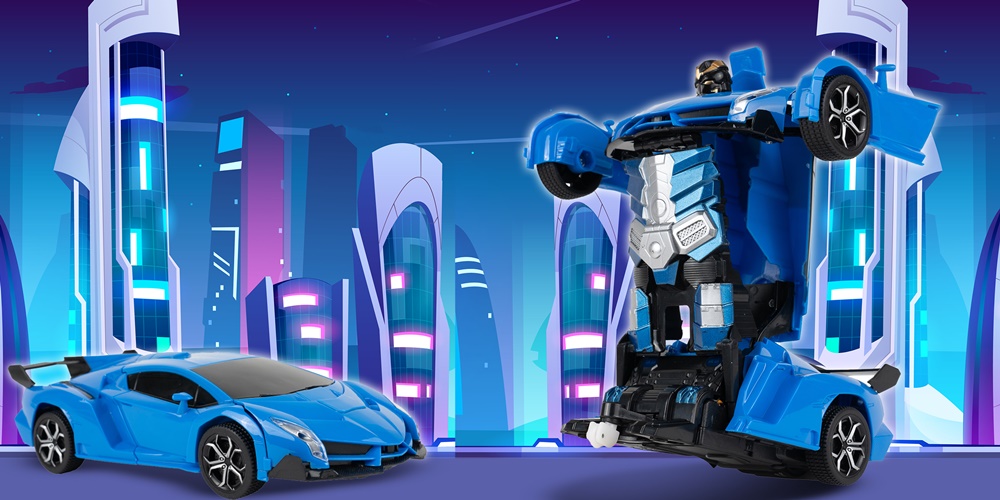 Robot Transformer Mech Team 2w1 Sportowy Samochód