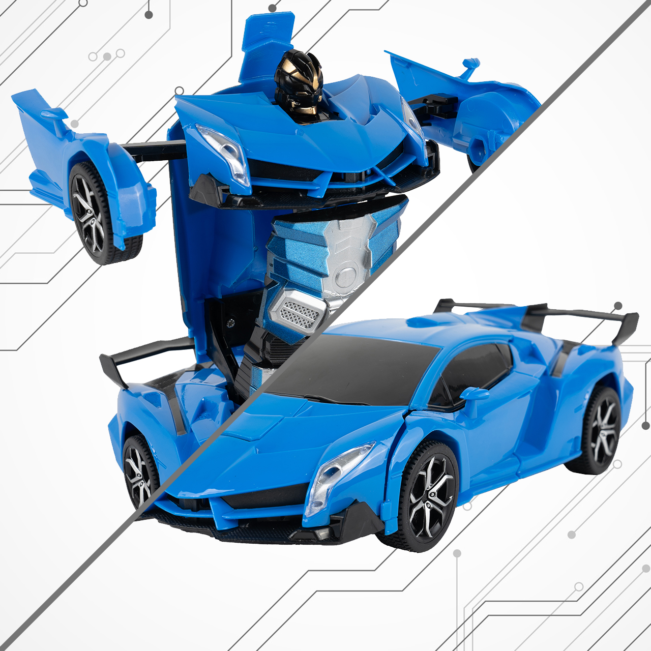 Robot Transformer Mech Team 2w1 Sportowy Samochód