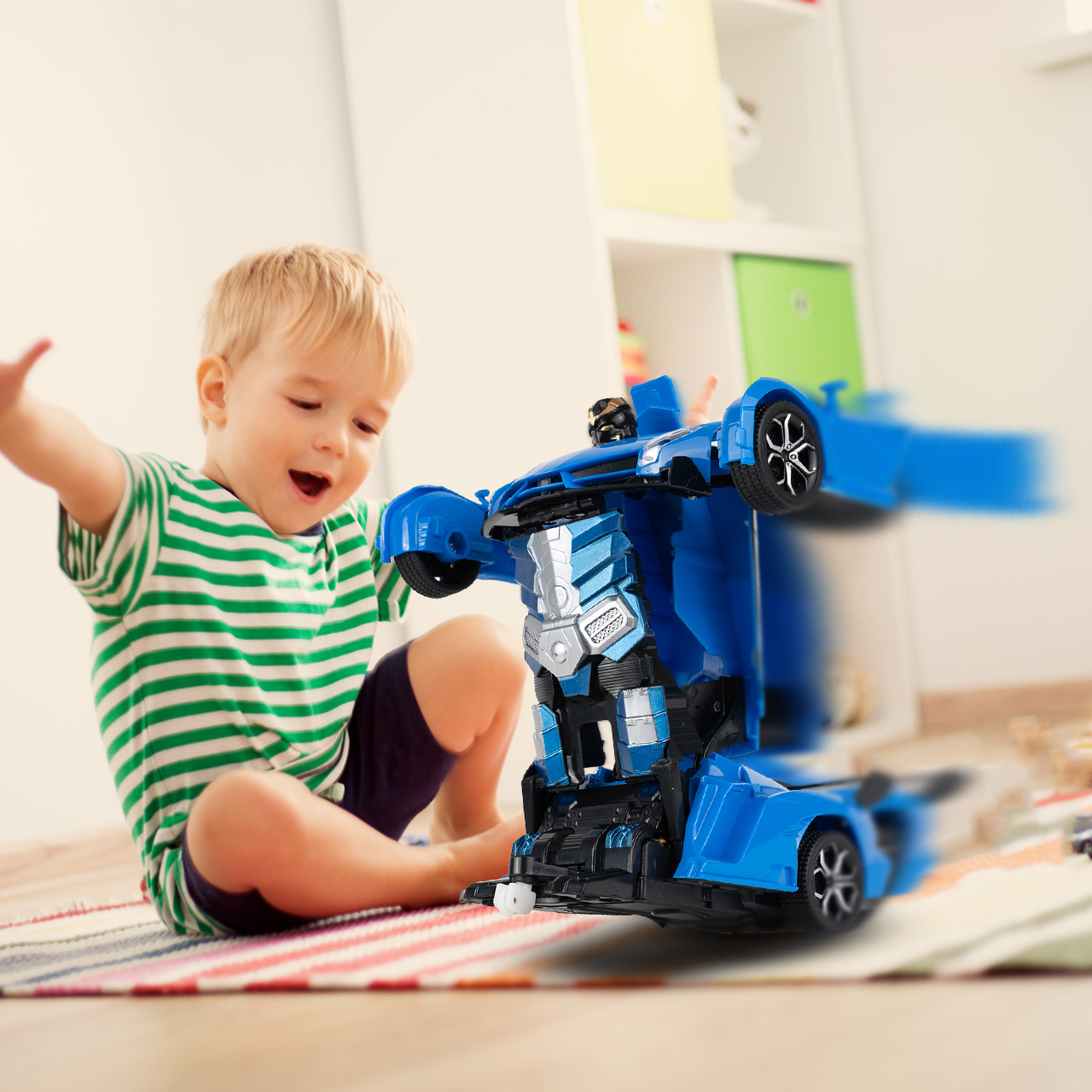 Robot Transformer Mech Team 2w1 Sportowy Samochód