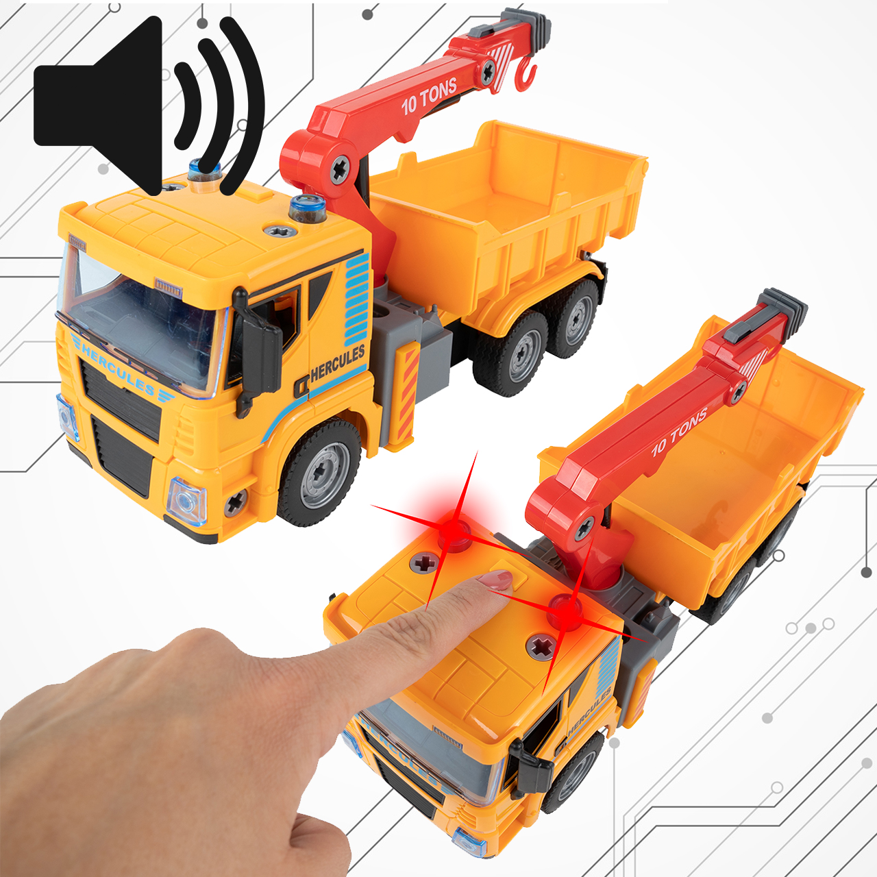 Auto Budowlane do Montażu Dźwig 104 el.