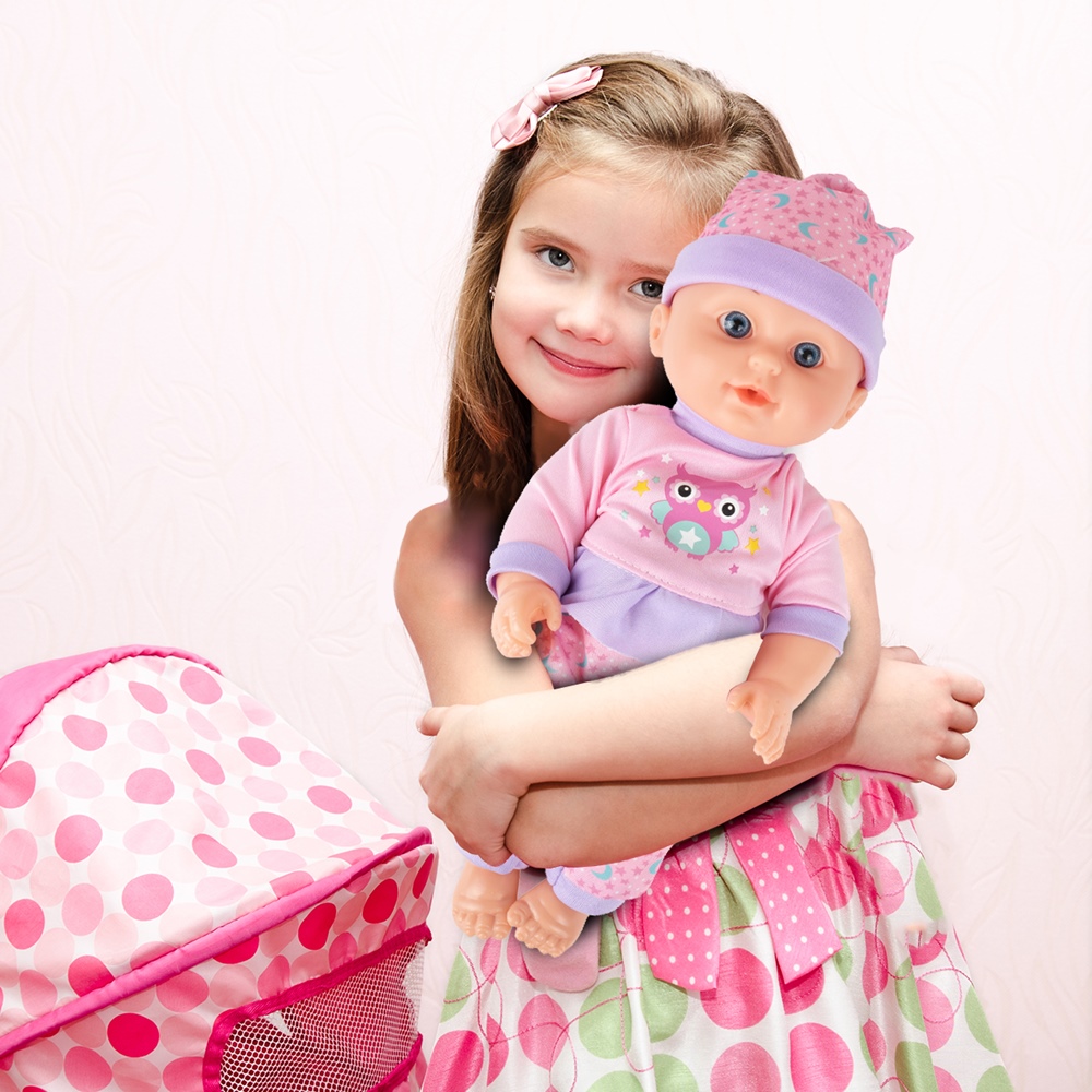 Lalka Bobas 31cm Interaktywna Pije Siusia Gaworzy