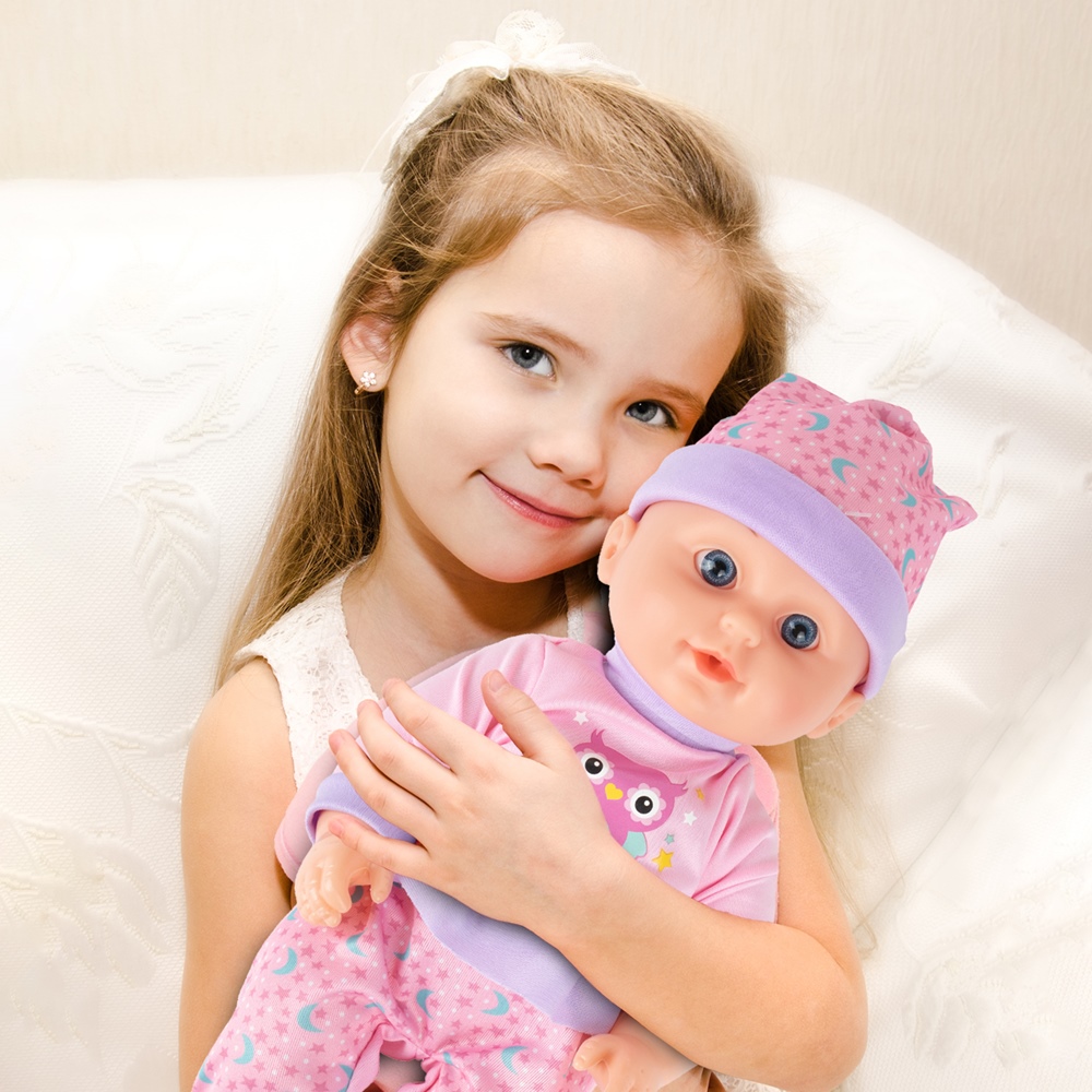 Lalka Bobas 31cm Interaktywna Pije Siusia Gaworzy