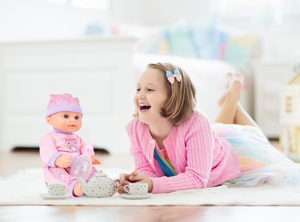 Lalka Bobas 31cm Interaktywna Pije Siusia Gaworzy