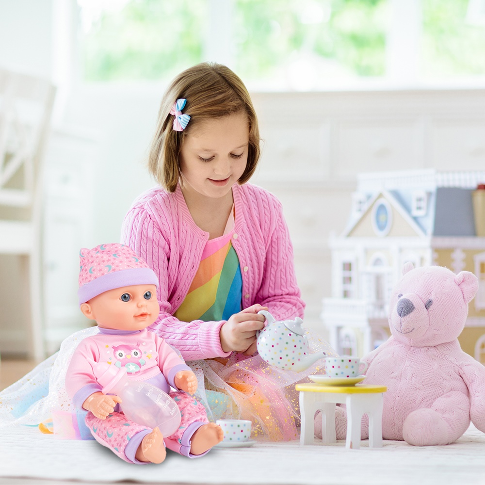 Lalka Bobas 31cm Interaktywna Pije Siusia Gaworzy