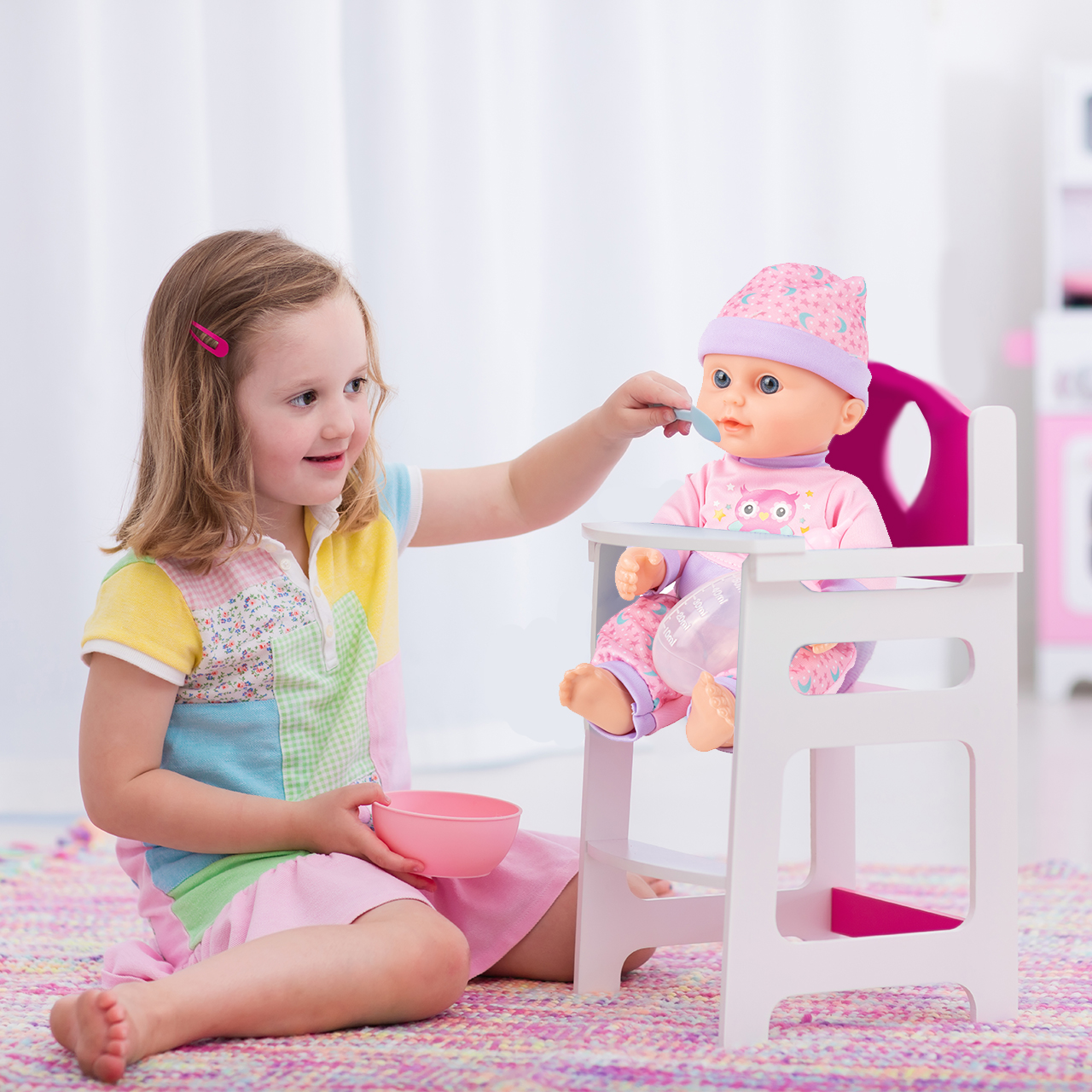 Lalka Bobas 31cm Interaktywna Pije Siusia Gaworzy