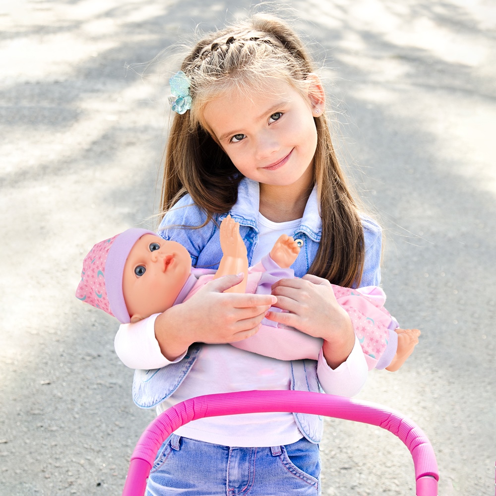 Lalka Bobas 31cm Interaktywna Pije Siusia Gaworzy