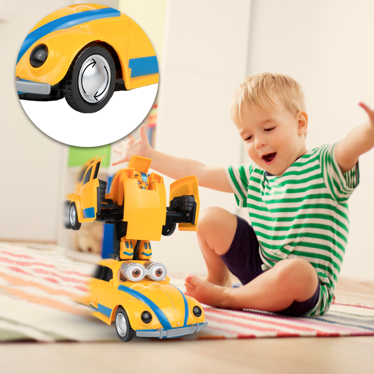 Auto Transformujące Robot Samochód Garbus