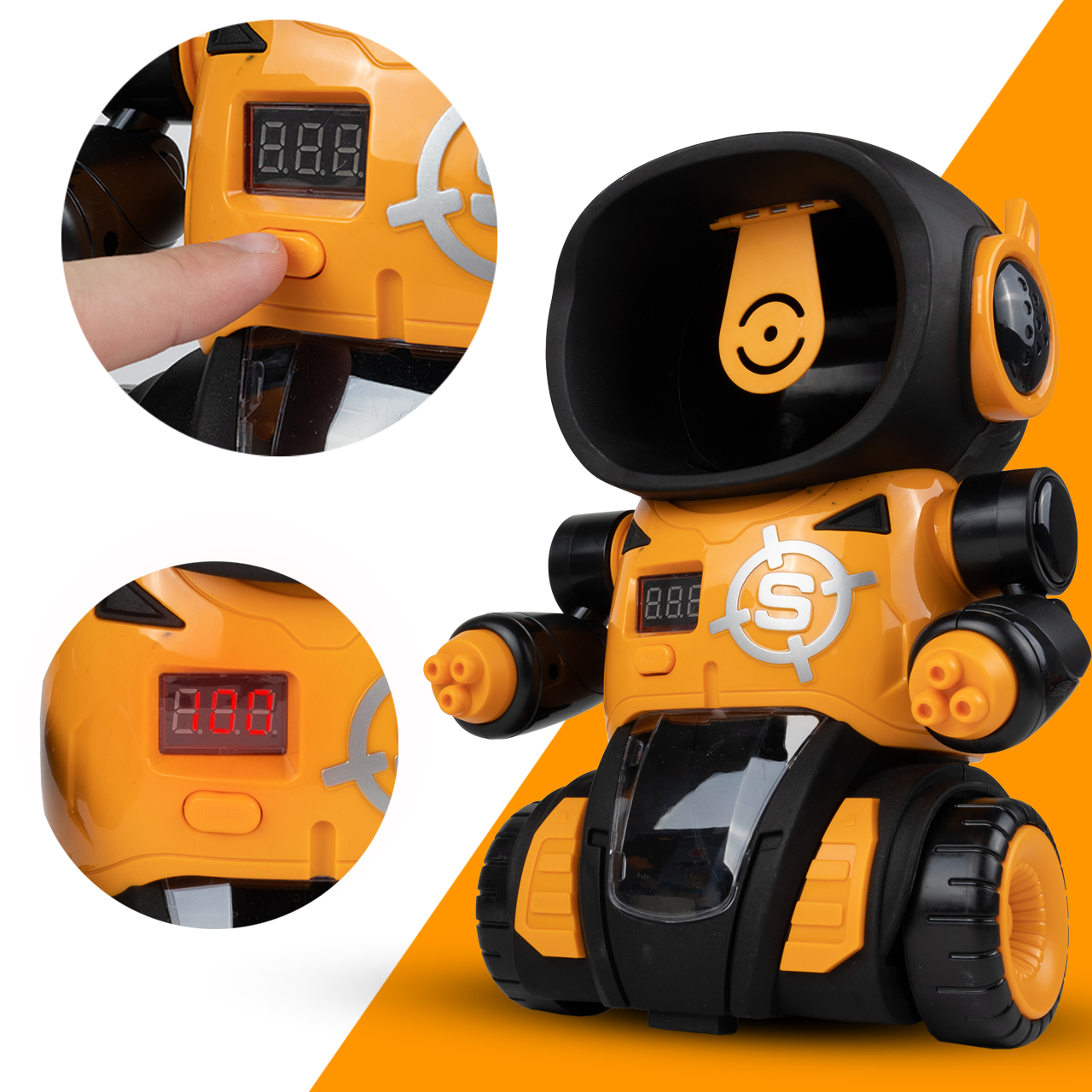 Robot Gra Strzelanie do Celu Pistolet Licznik LCD