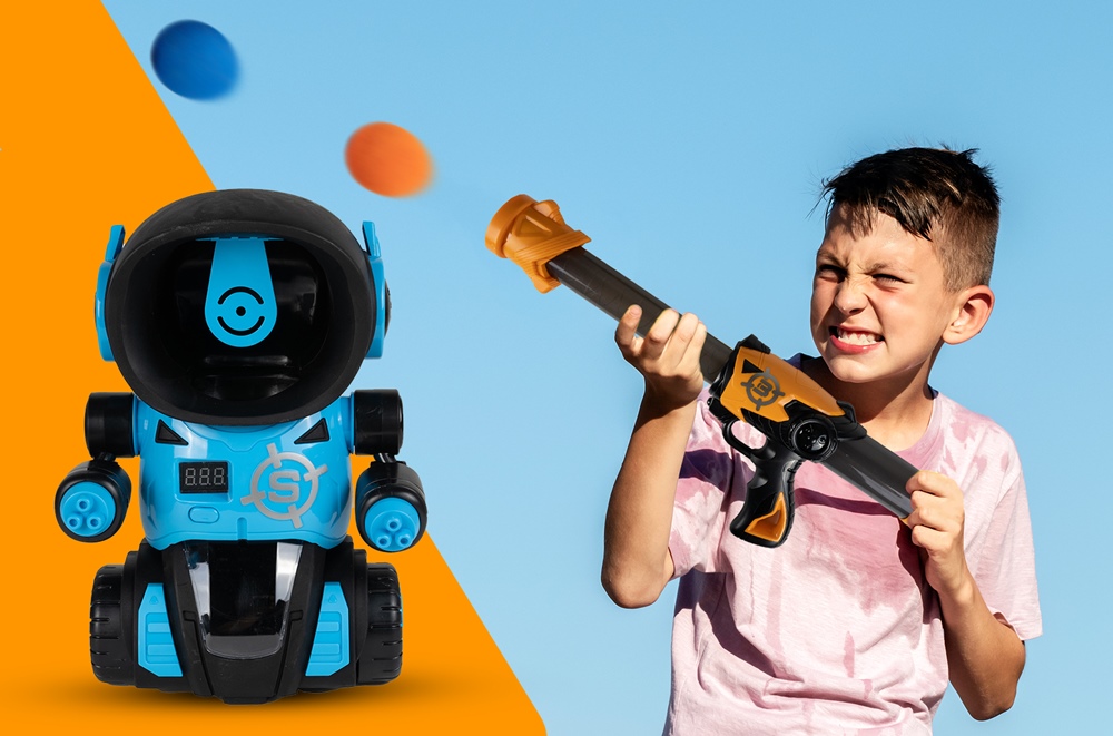 Robot Gra Strzelanie do Celu Pistolet Licznik LCD