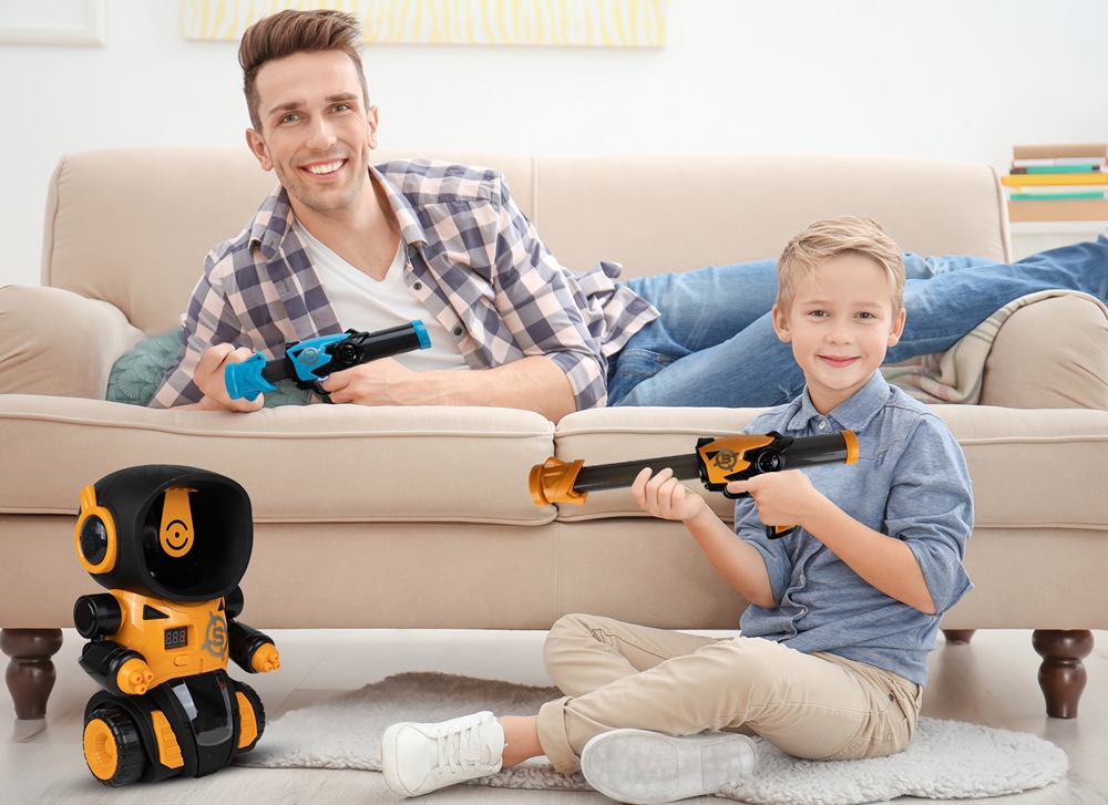 Robot Gra Strzelanie do Celu Pistolet Licznik LCD