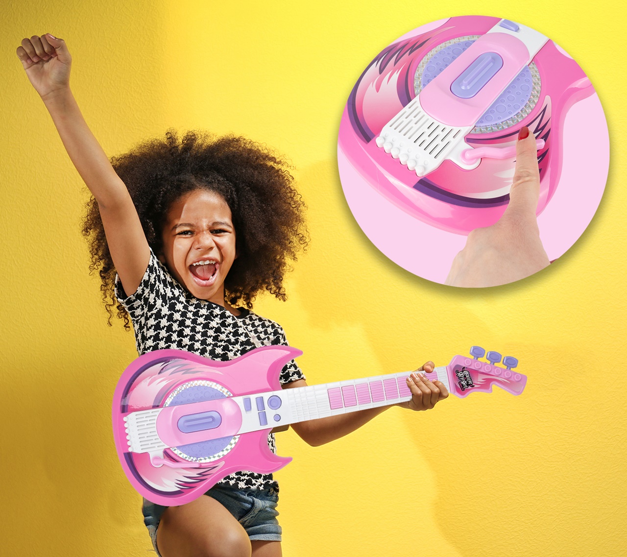 Gitara Elektryczna Rockowa + Mikrofon na Statywie