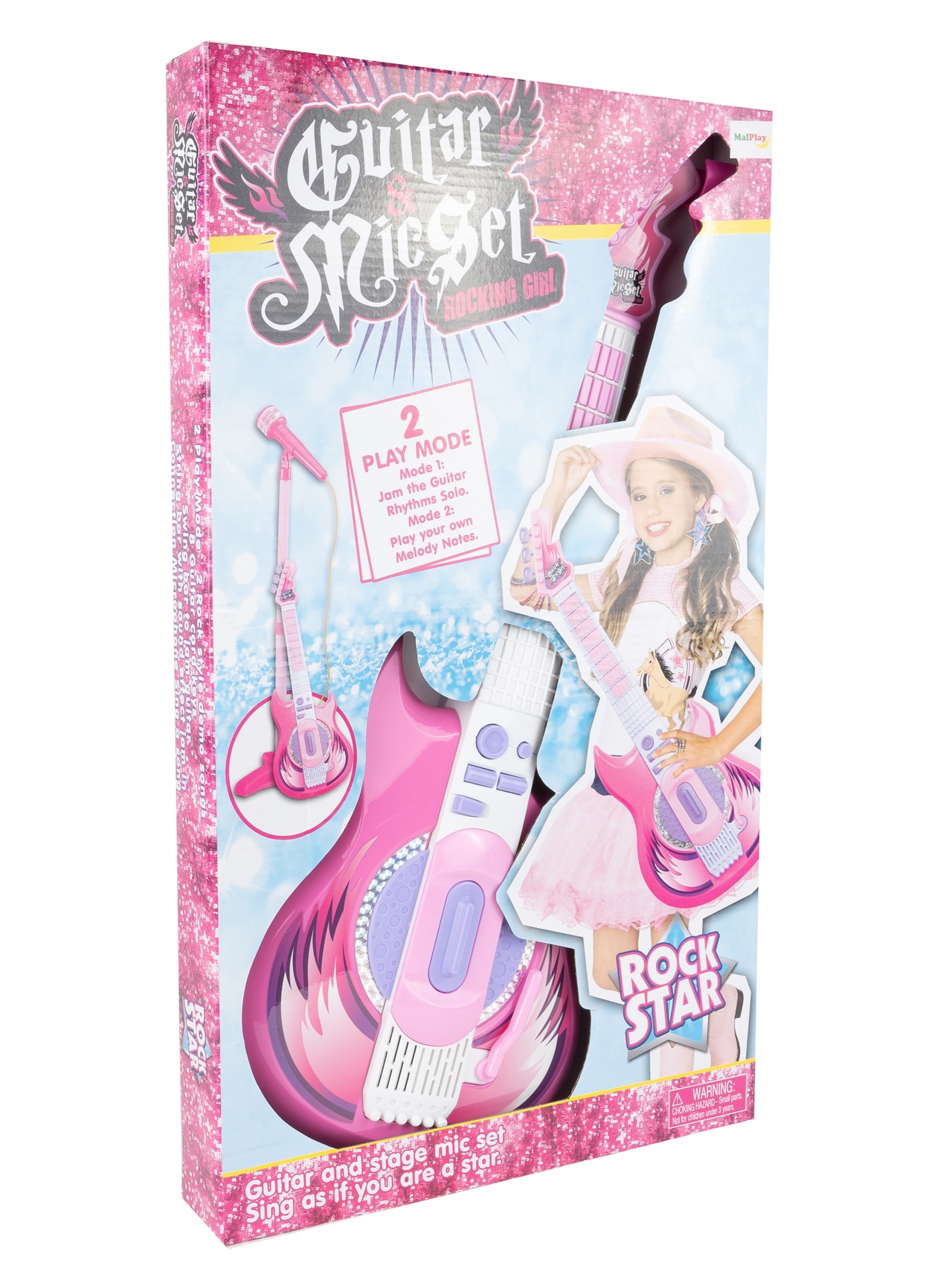 Gitara Elektryczna Rockowa + Mikrofon na Statywie