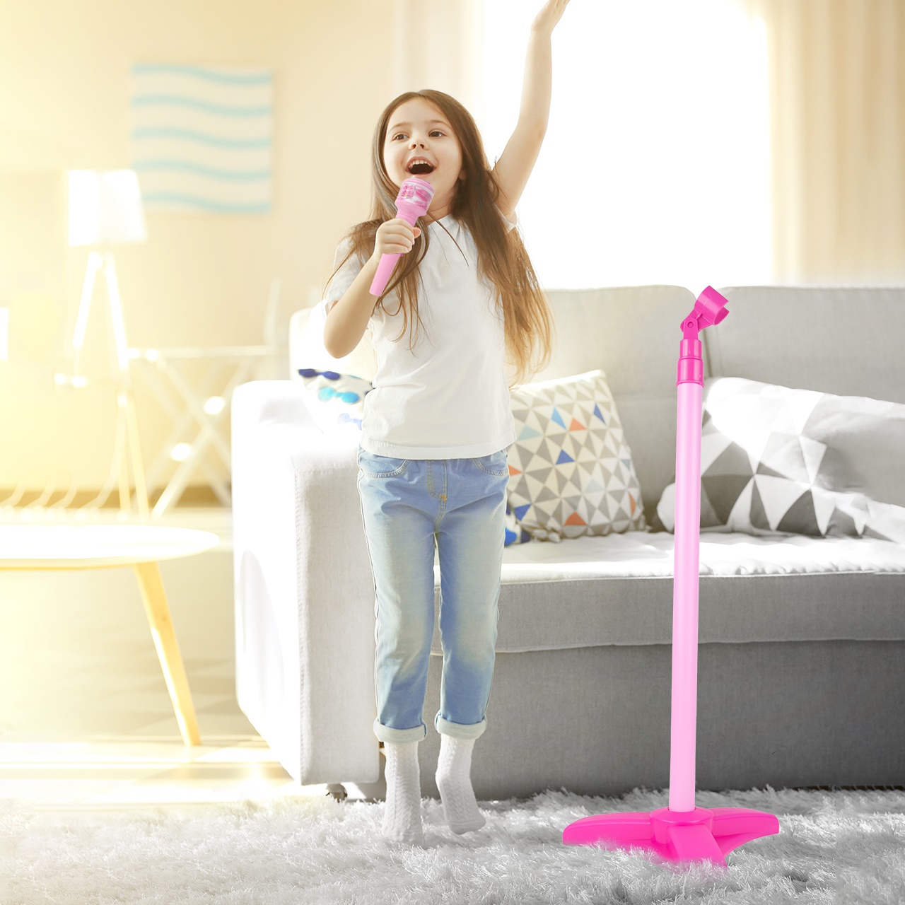 Gitara Elektryczna Rockowa + Mikrofon na Statywie