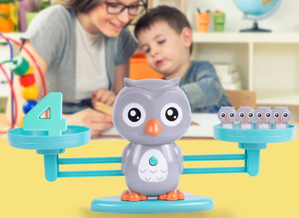 Waga Szalkowa Równoważnia Sowa Nauka Liczenia Sowy
