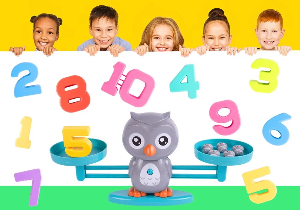 Waga Szalkowa Równoważnia Sowa Nauka Liczenia Sowy