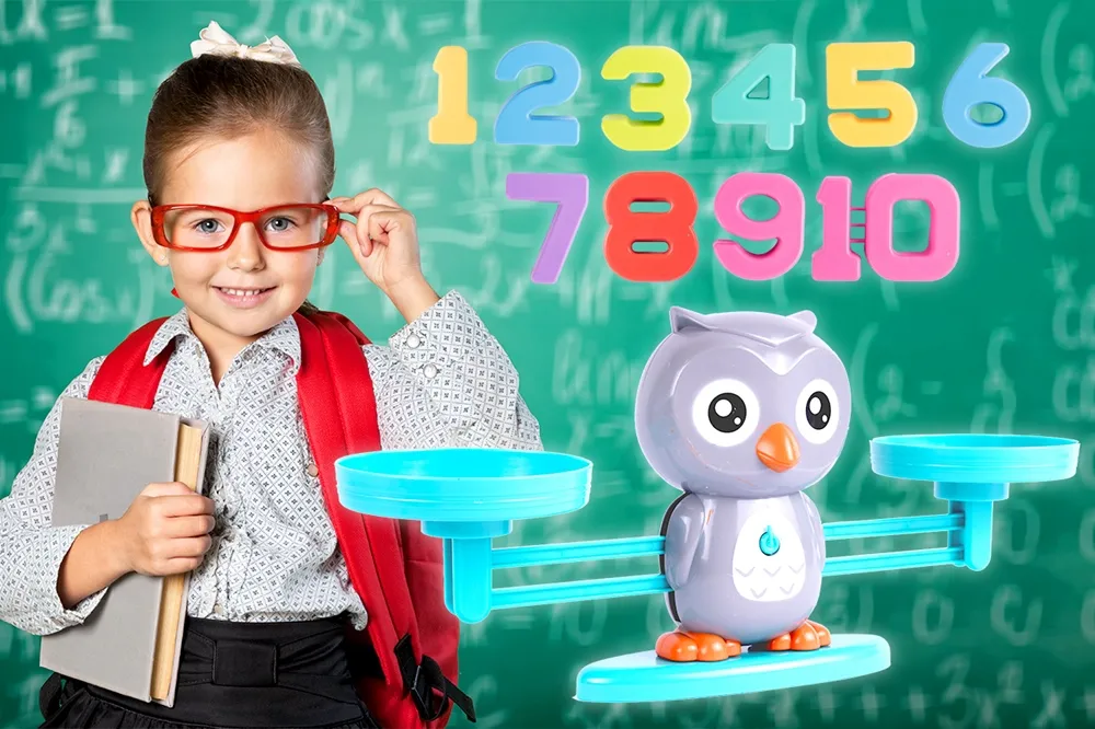 Waga Szalkowa Równoważnia Sowa Nauka Liczenia Sowy