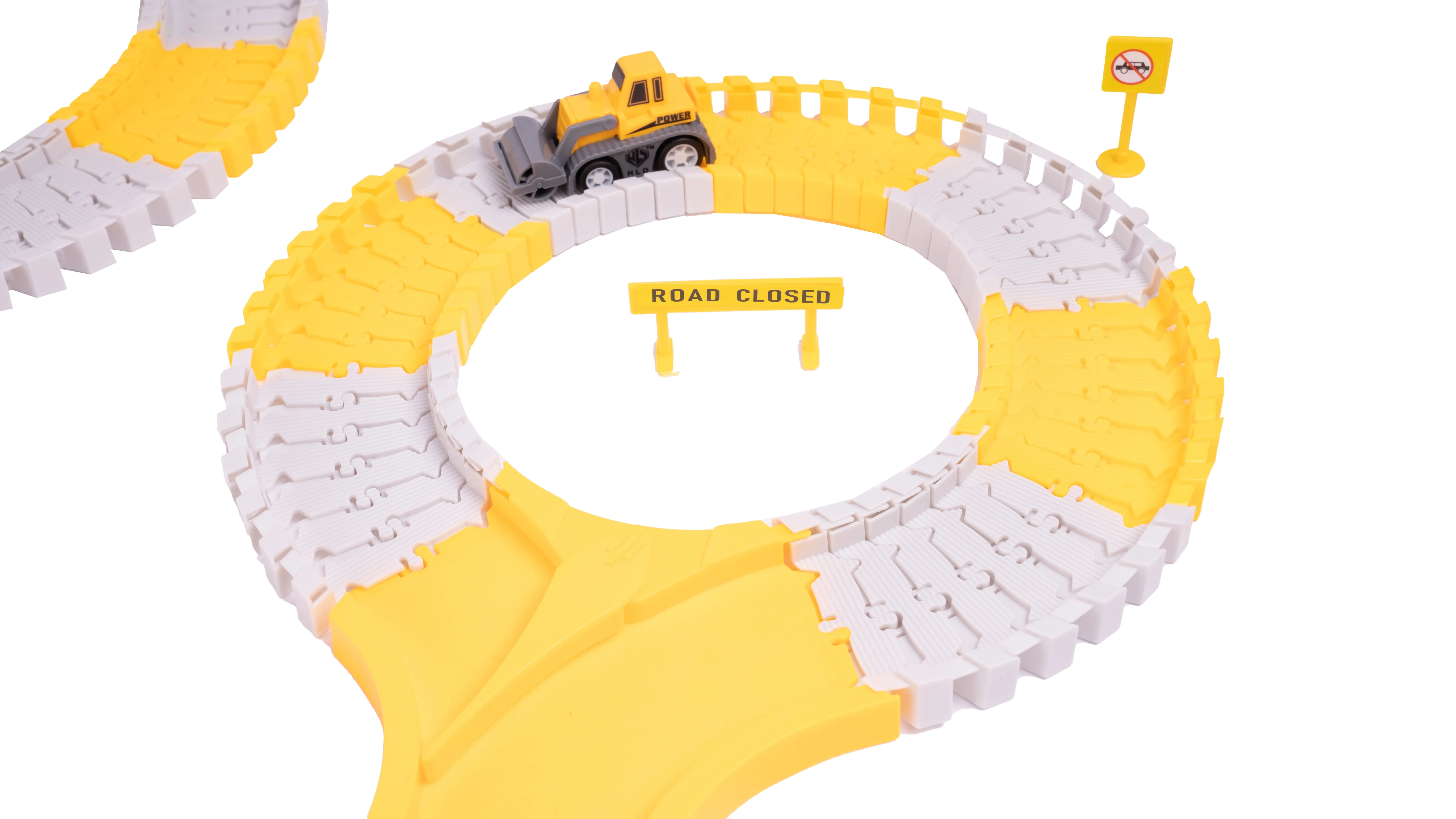 Kolejka Tor Samochodowy Auta Budowlane 255 elementów