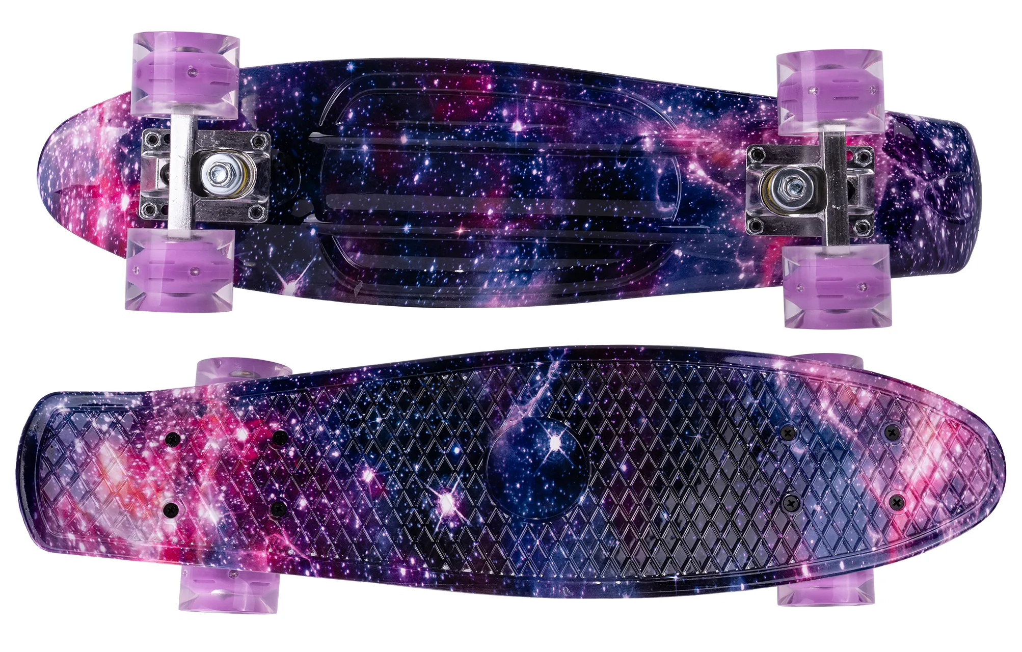 Deskorolka Fiszka Świecące Kółka LED RGB Space